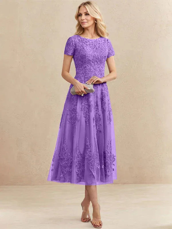 Valeria Montes Mother of the Bride Dresses Elena | Vestido Midi de Encaje