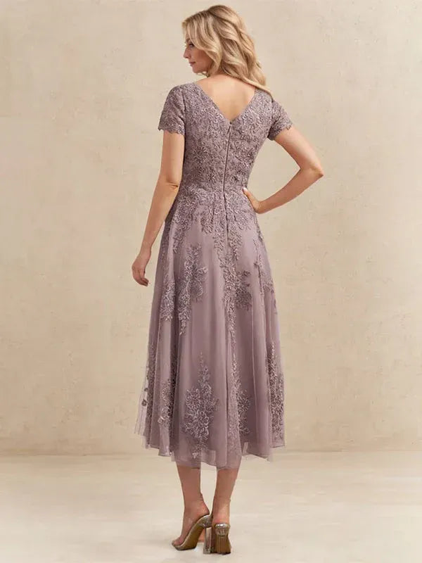 Valeria Montes Mother of the Bride Dresses Elena | Vestido Midi de Encaje