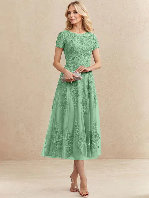Valeria Montes Mother of the Bride Dresses Elena | Vestido Midi de Encaje