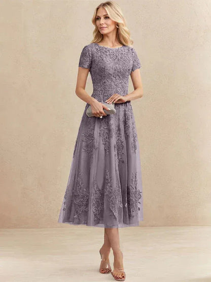 Valeria Montes Mother of the Bride Dresses Elena | Vestido Midi de Encaje