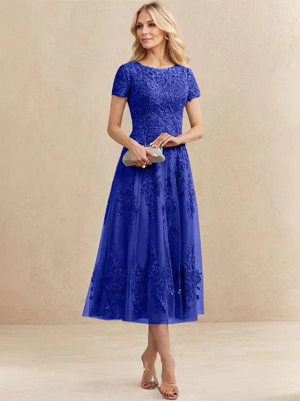 Valeria Montes Mother of the Bride Dresses Elena | Vestido Midi de Encaje