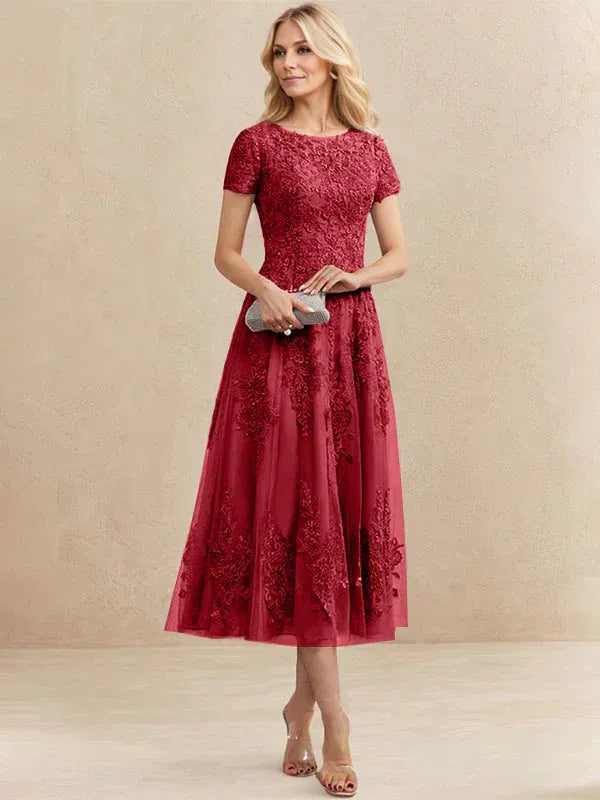 Valeria Montes Mother of the Bride Dresses Elena | Vestido Midi de Encaje