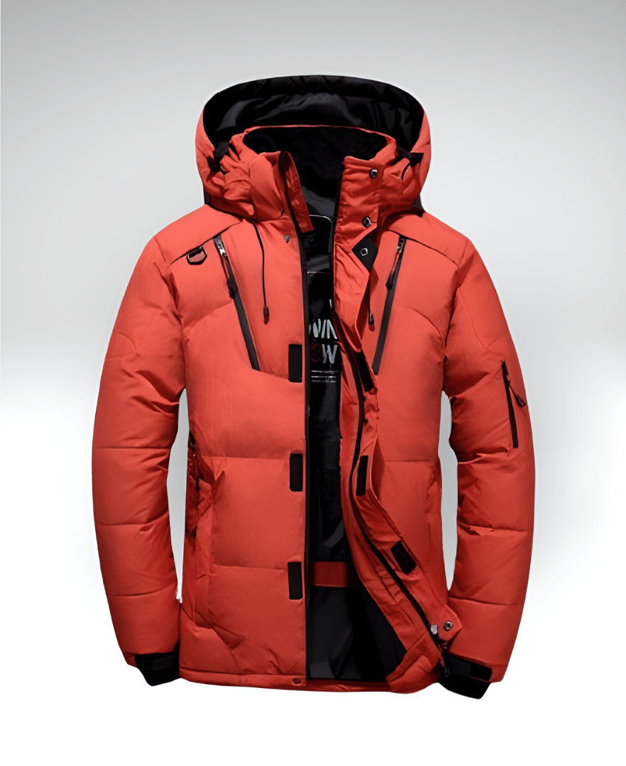 Valeria Montes Naranja / M ARENZO™║Chaqueta Cálida para Hombres