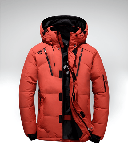 Valeria Montes Naranja / M ARENZO™║Chaqueta Cálida para Hombres