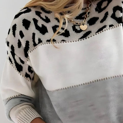Valeria Montes Natalia | Jersey Elegante de Leopardo