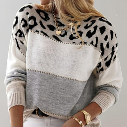 Valeria Montes Natalia | Jersey Elegante de Leopardo