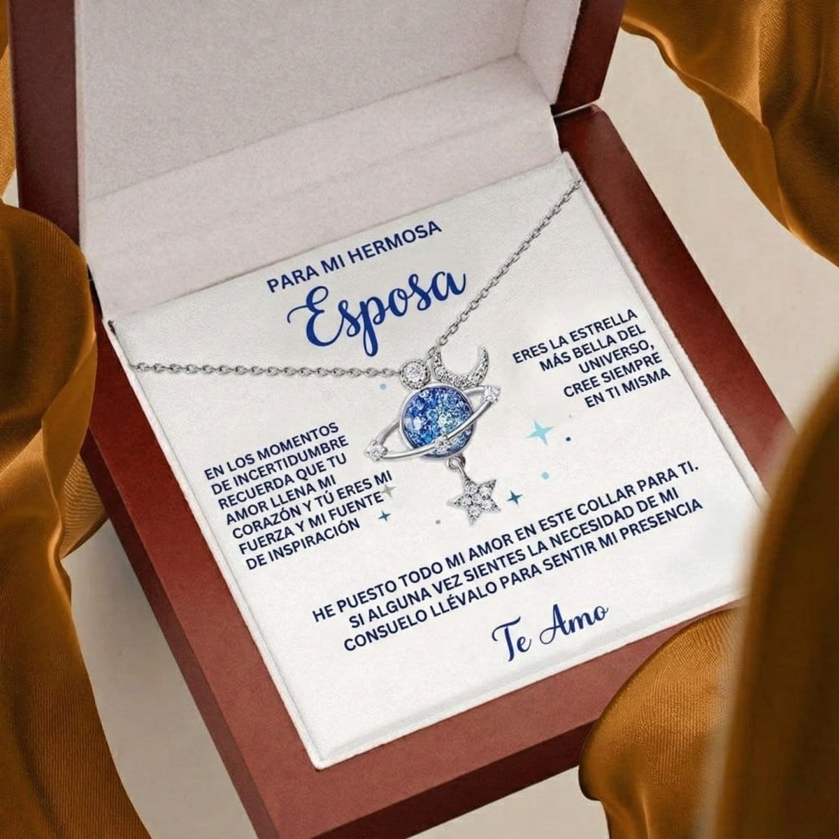 Valeria Montes Necklaces A mi esposa – Collar de estrellas especiales