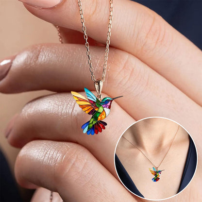 Valeria Montes Necklaces Beautiful Hummingbird Necklace with Bonus Earrings – Limited Time Offer