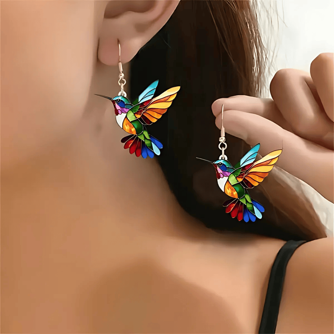 Valeria Montes Necklaces Beautiful Hummingbird Necklace with Bonus Earrings – Limited Time Offer