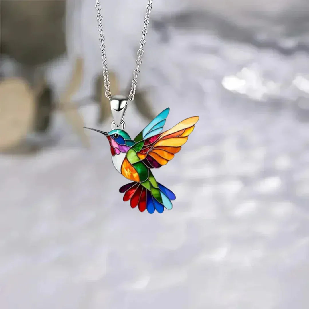 Valeria Montes Necklaces Beautiful Hummingbird Necklace with Bonus Earrings – Limited Time Offer