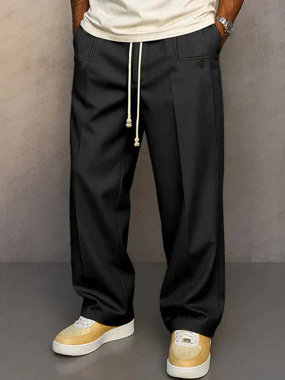 Valeria Montes Negro / M Sam | Pantalón elegante con cordón ajustable