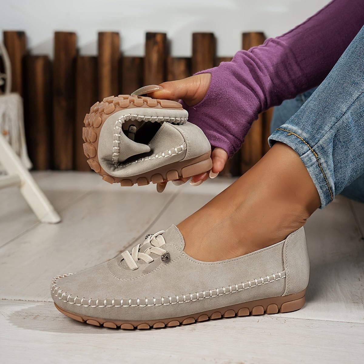 Valeria Montes Orthelia: mocasines flexibles con soporte integral para pies sensibles