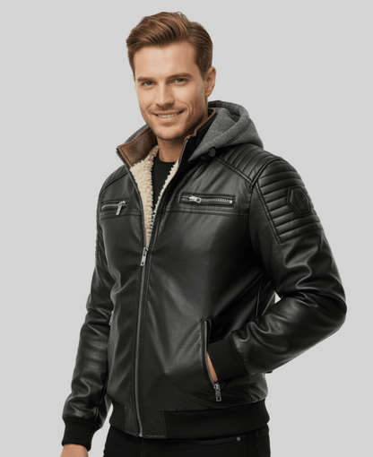 Valeria Montes PELLE™║abrigo clásico para hombre