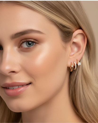Valeria Montes Pendientes Celeste