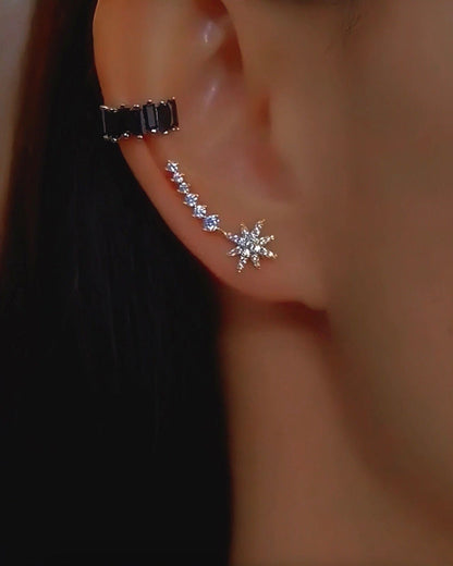 Valeria Montes Pendientes con Estrella Fugaz Brillante