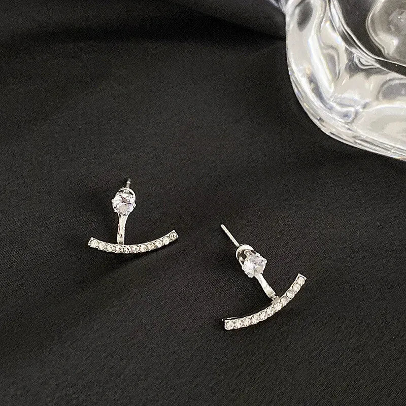 Valeria Montes Pendientes de cristal de lujo con luz coreana para mujer, joyería elegante de moda, regalo de fiesta diario, novedad de 2023