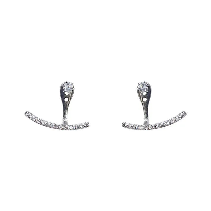 Valeria Montes Pendientes de cristal de lujo con luz coreana para mujer, joyería elegante de moda, regalo de fiesta diario, novedad de 2023