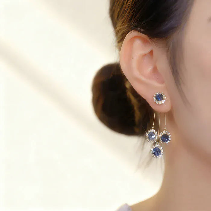 Valeria Montes Pendientes de flores con colgantes