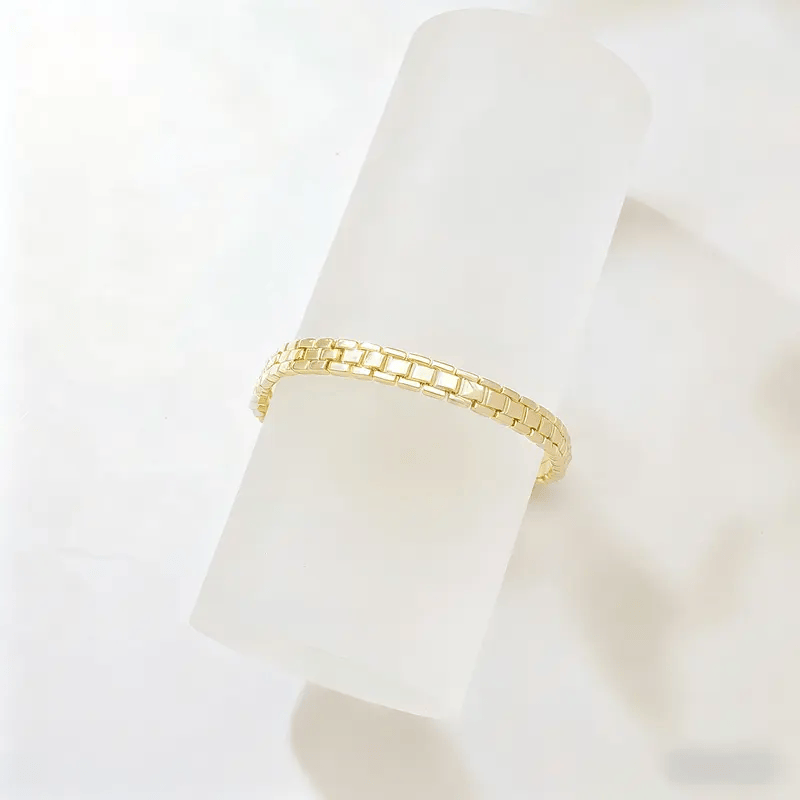 Valeria Montes Pulsera de Eslabones Rectangulares