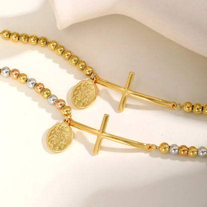 Valeria Montes Pulsera de Placa Ovalada San Benito