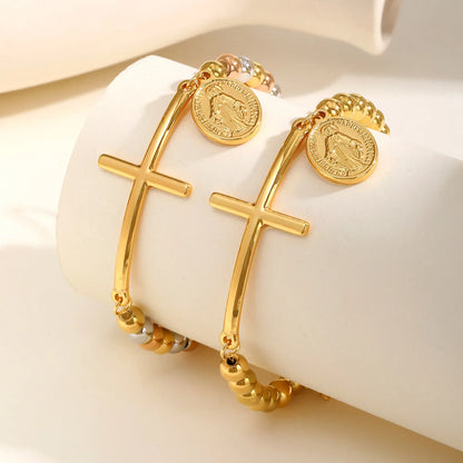 Valeria Montes Pulsera de Placa Ovalada San Benito