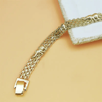 Valeria Montes Pulsera del Elefante de la Suerte Ajustable