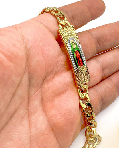 Valeria Montes Pulsera Virgen de Guadalupe en Oro