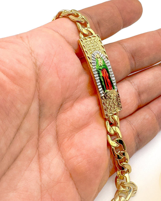 Valeria Montes Pulsera Virgen de Guadalupe en Oro