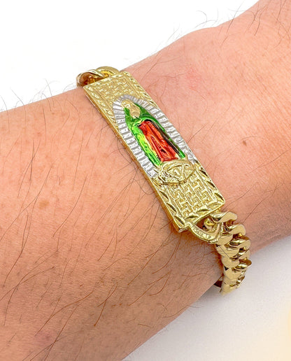Valeria Montes Pulsera Virgen de Guadalupe en Oro