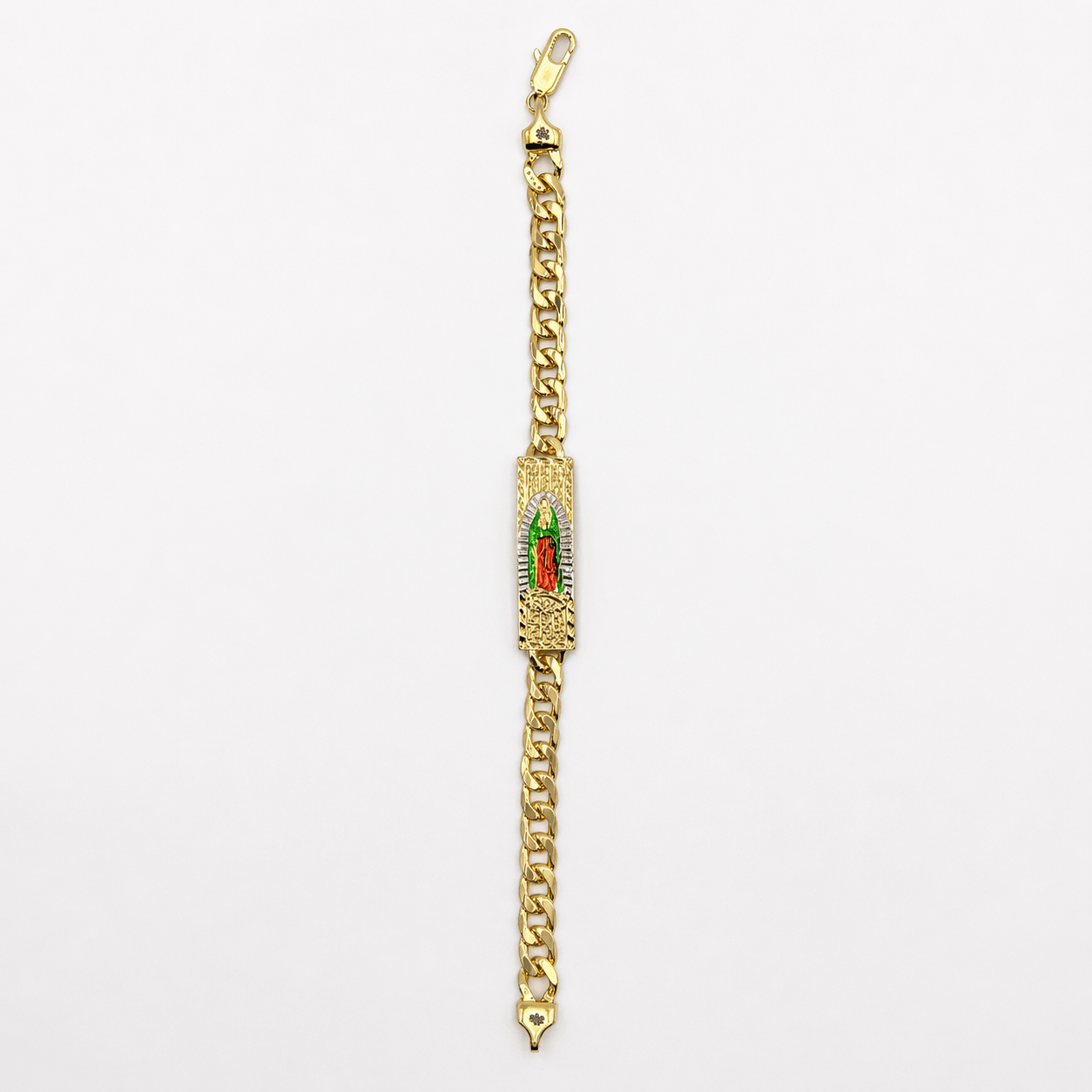 Valeria Montes Pulsera Virgen de Guadalupe en Oro