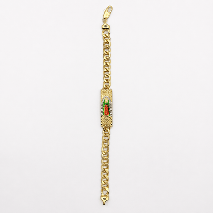 Valeria Montes Pulsera Virgen de Guadalupe en Oro