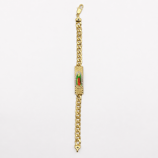 Valeria Montes Pulsera Virgen de Guadalupe en Oro