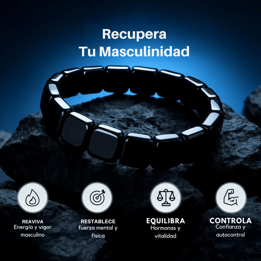 Valeria Montes Pulseras Pulsera Magnética de Hematita