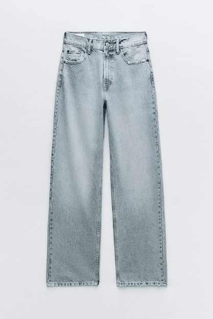 Valeria Montes Roxy | Jeans Vintage Desgastados de Cintura Alta