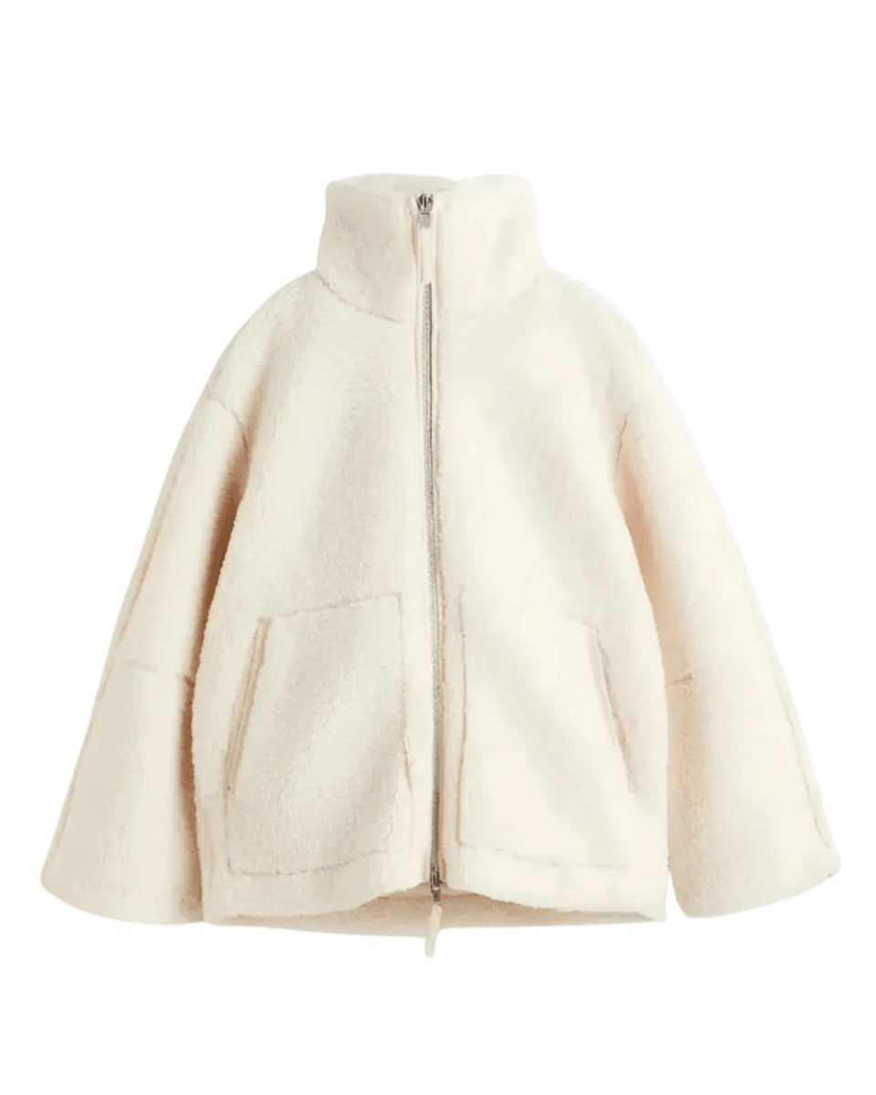 Valeria Montes S / Blanco Crema Anastasia | Chaqueta de invierno cálida y cómoda