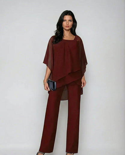 Valeria Montes S / Bourdeos Marina™ | Conjunto blusa y pantalón
