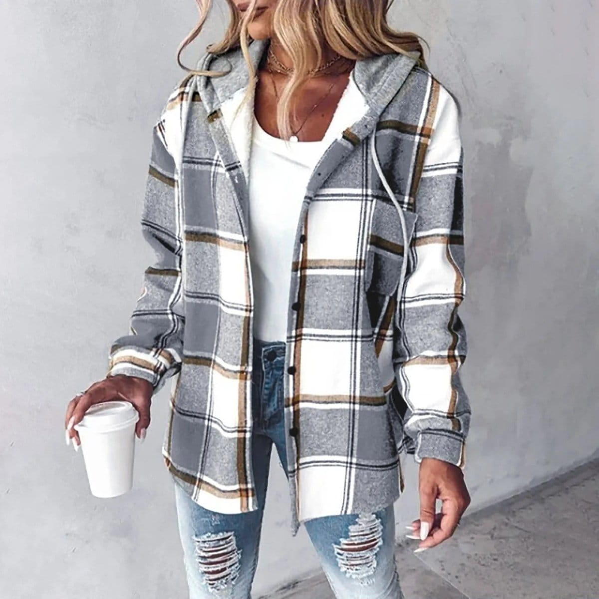 Valeria Montes S / Gris Marta | Chaqueta otoñal
