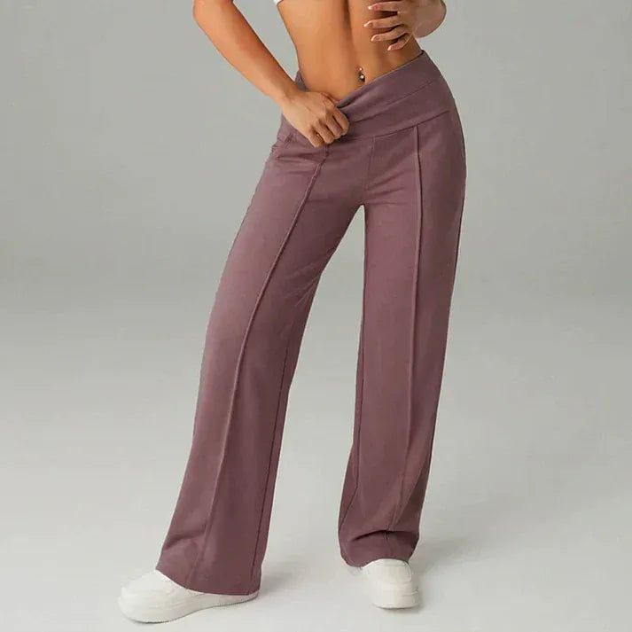 Valeria Montes S / Malva Lorena™ | Pantalones de mujer de corte recto y cintura alta