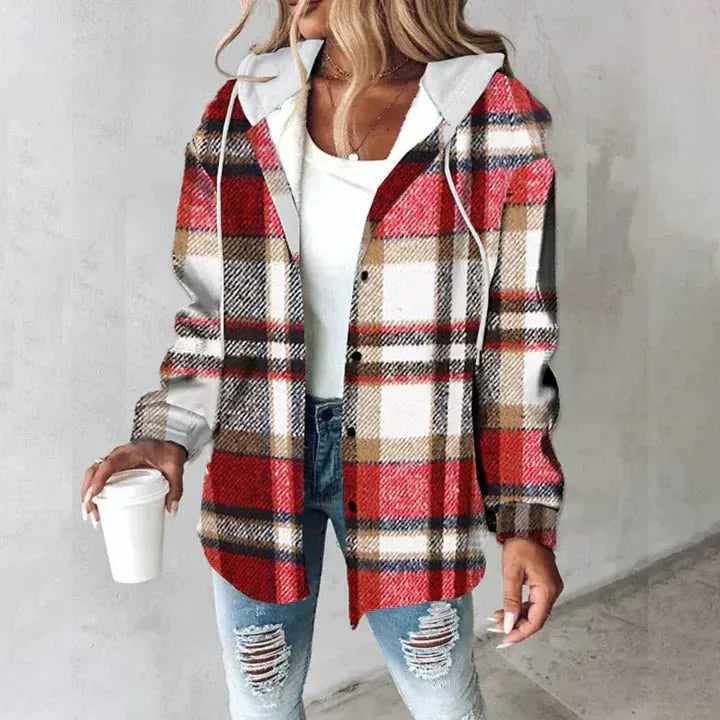 Valeria Montes S / Rojo Marta | Chaqueta otoñal