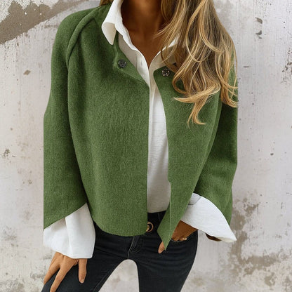 Valeria Montes S / Verde Nadia | Chaqueta Corta Elegante y Cálida