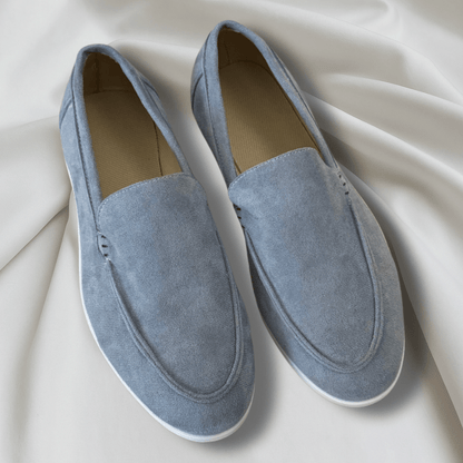 Valeria Montes SHOES & SANDAL Azul / 38 Mocasines elegantes de gamuza