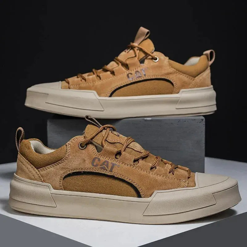 Valeria Montes SHOES & SANDAL Caqui / 39 UrbanEdge - Zapatillas de Cuero Vegano Premium