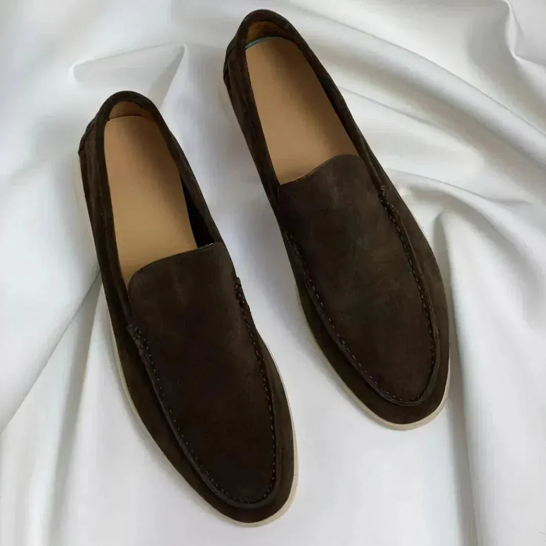 Valeria Montes SHOES & SANDAL Marrón / 38 Mocasines elegantes de gamuza