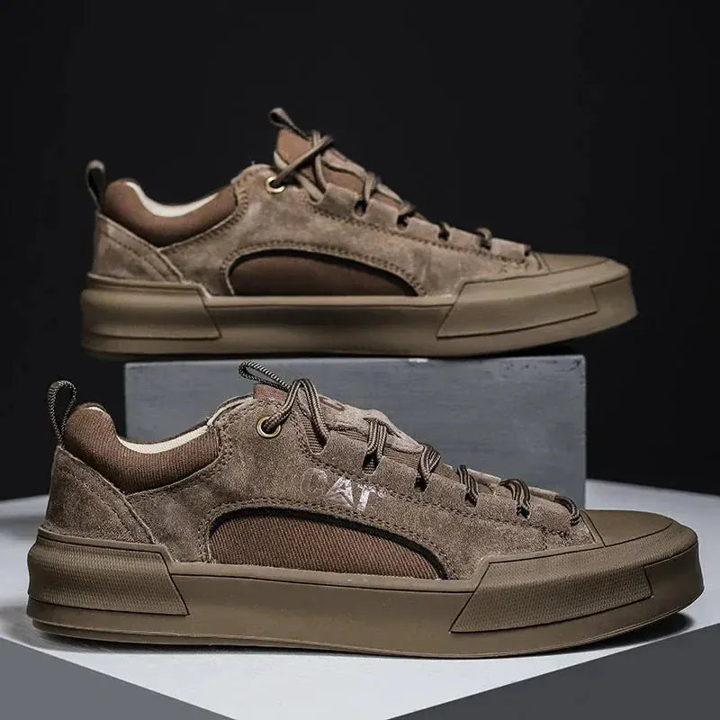 Valeria Montes SHOES & SANDAL Marrón / 39 UrbanEdge - Zapatillas de Cuero Vegano Premium
