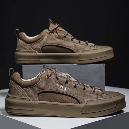 Valeria Montes SHOES & SANDAL Marrón / 39 UrbanEdge - Zapatillas de Cuero Vegano Premium