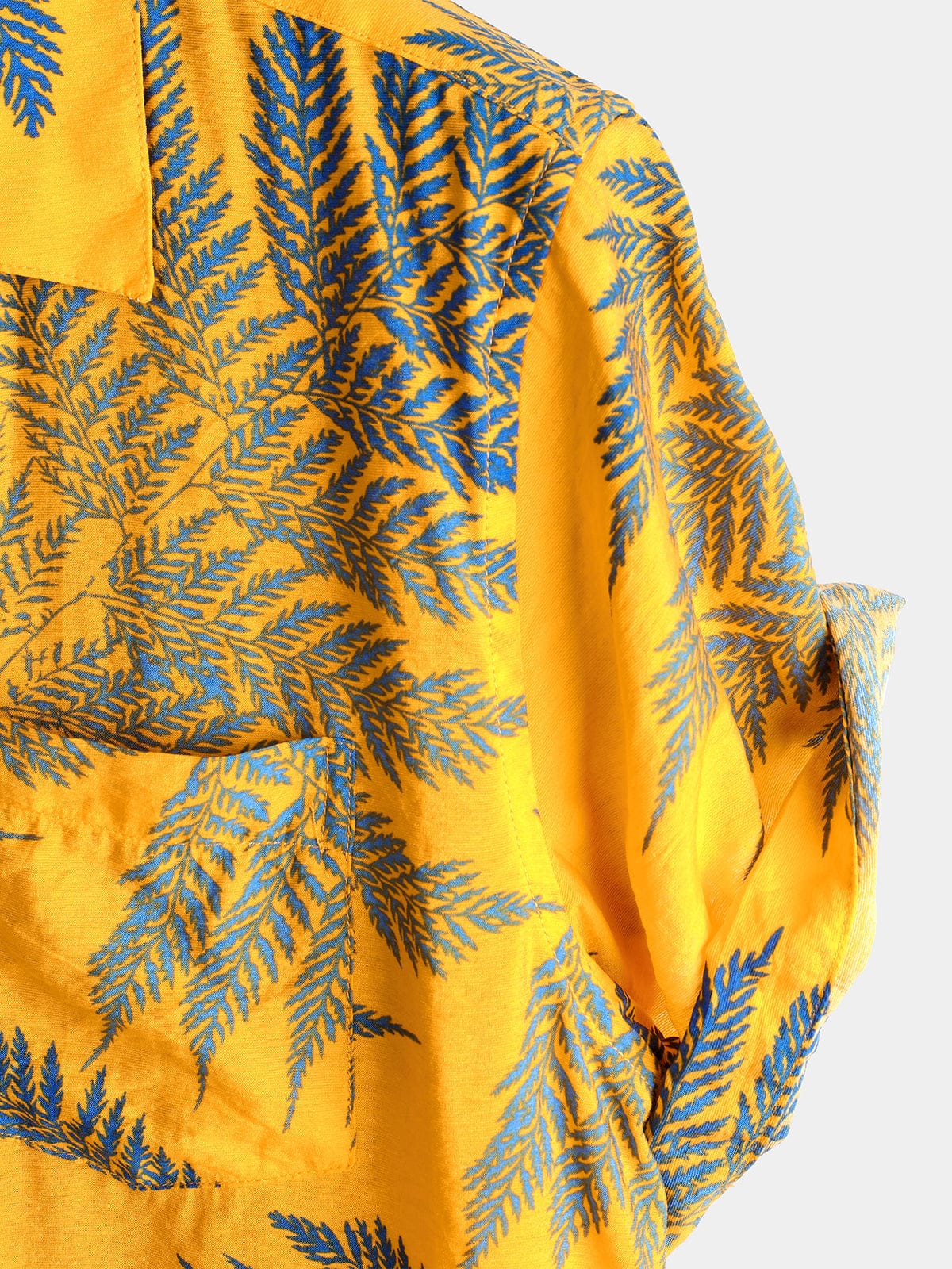 Valeria Montes Short Sleeve Shirt Sergio™ | Camiseta Flores Tropical Amarilla