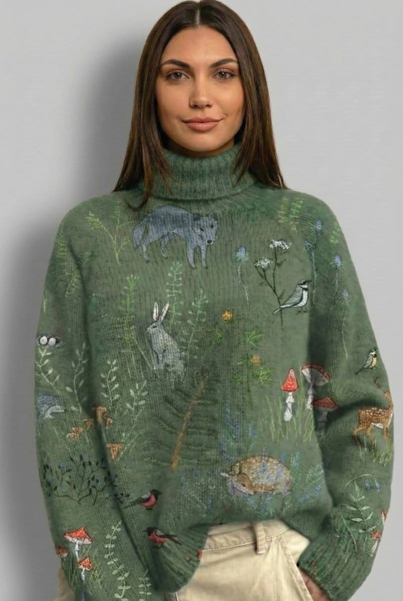 Valeria Montes Sweaters SUÉTER DE CUELLO ALTO CALIDO Y ELEGANTE