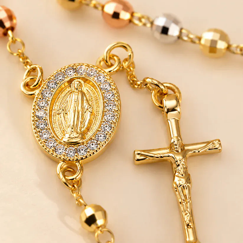 Valeria Montes Universal / Oro Pulsera Rosario Virgen María