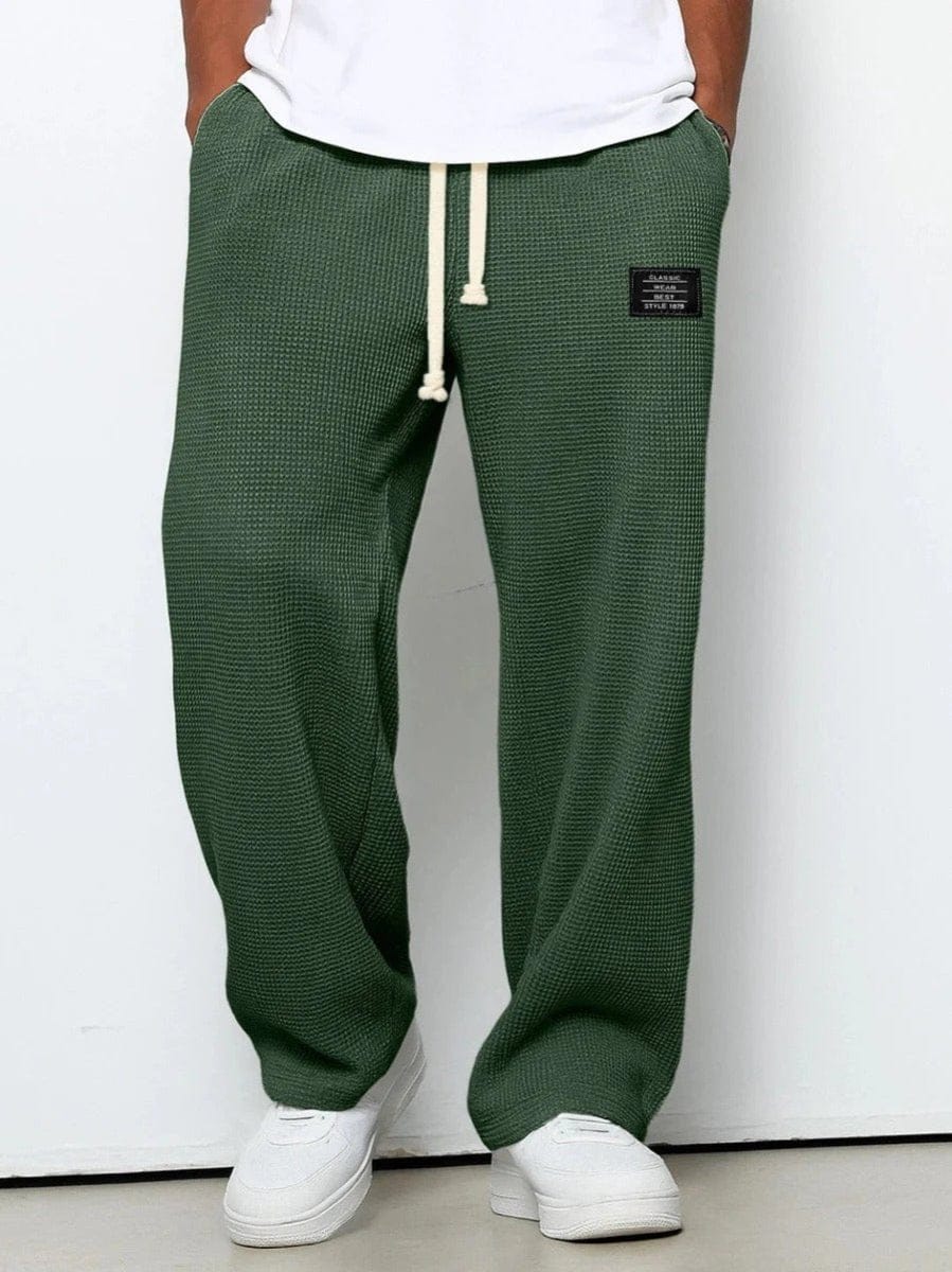 Valeria Montes Verde Oscuro / S Samuel | Pantalones anchos con cintura ajustable