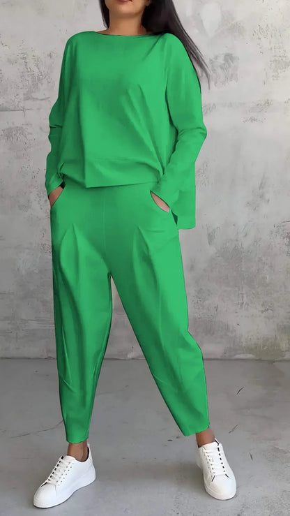 Valeria Montes Verde / S Nora™ | Conjunto cómodo de dos piezas